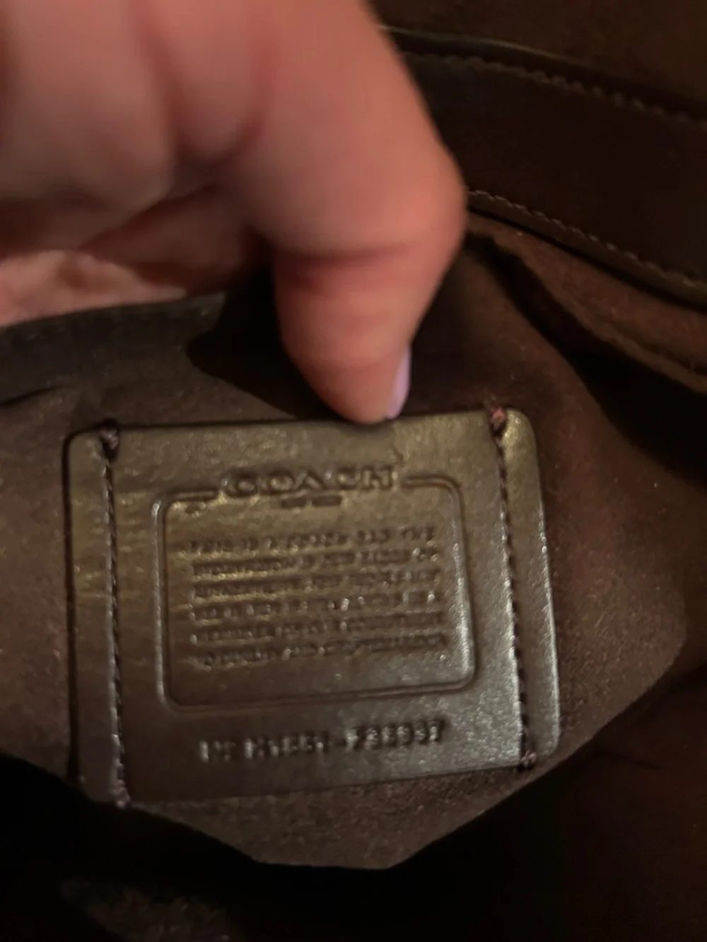 COACH Cassie Metallic Rose Gold Chain Crossbody Bag Crinkle Leather F38937 - Picture 10 of 14